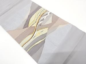 抽象模様織り出し　名古屋帯